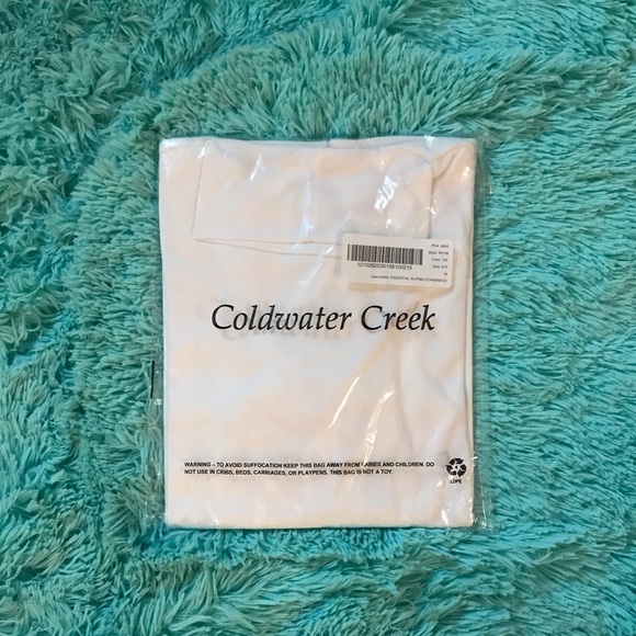 Coldwater creek supima standneck long sleeve shirt - Picture 2 of 4